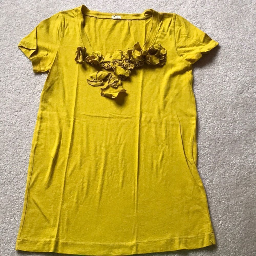 Jcrew ruffle tee